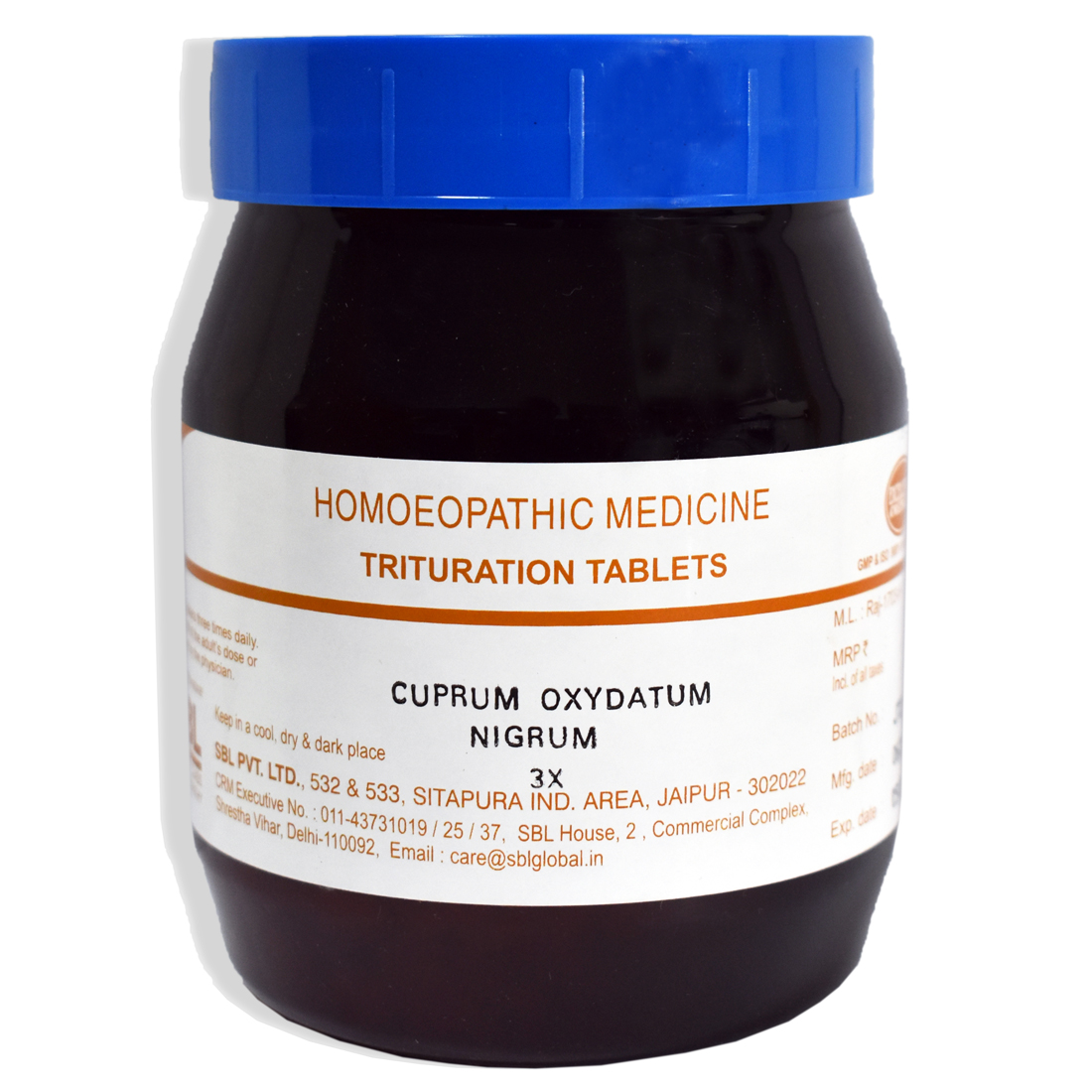 Cuprum Oxydatum Nigrum 3X Bottle of 25 GM