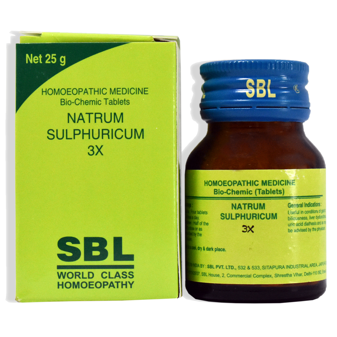 Natrum Sulphuricum3X Bottle of 450 GM