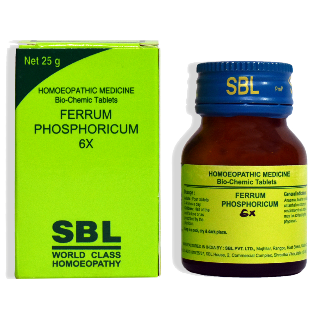 Ferrum Phosphoricum6x Bottle of 25 GM