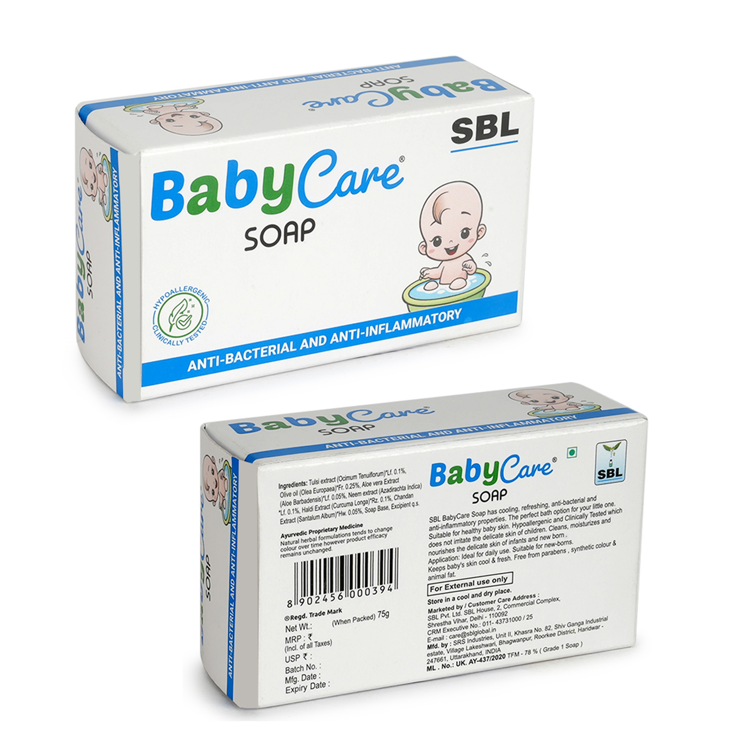 Best Baby Soap for Newborn Baby Soap for Fair Skin & Dry Skin SBL HOMEOPATHY
