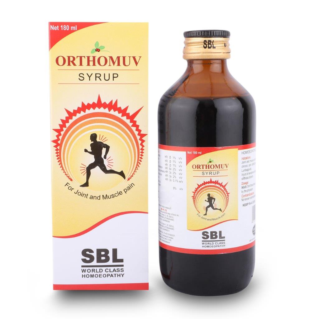SBLs Orthomuv Syrup Bottle of 180 ML