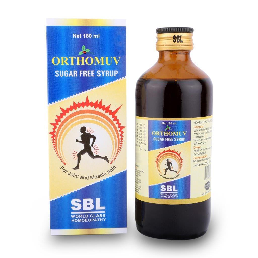 SBLs Orthomuv Syrup Sugar Free Bottle of 180 ML